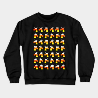 Unicorn Candy Corn Crewneck Sweatshirt